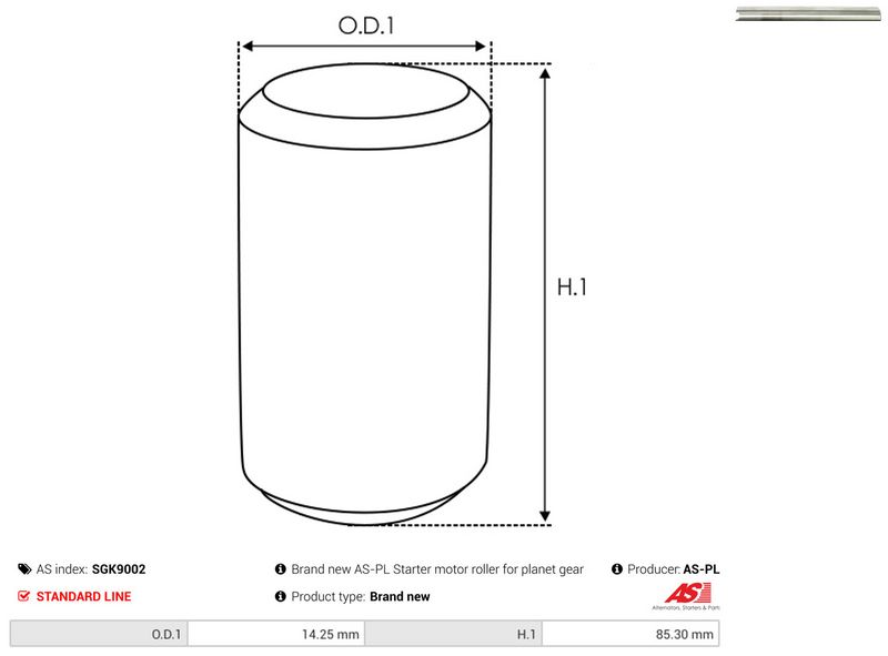 AS-PL SGK9002 Repair Kit, starter