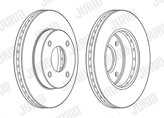 Гальмівний диск, Jurid 563107JC