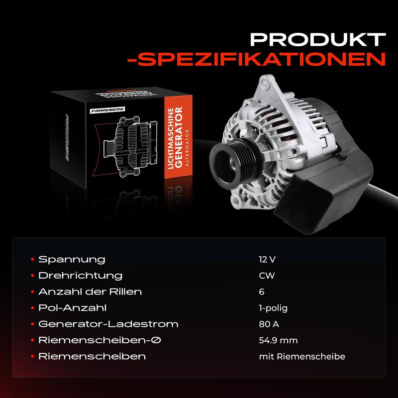 Frankberg 5481FB0001989 Alternator