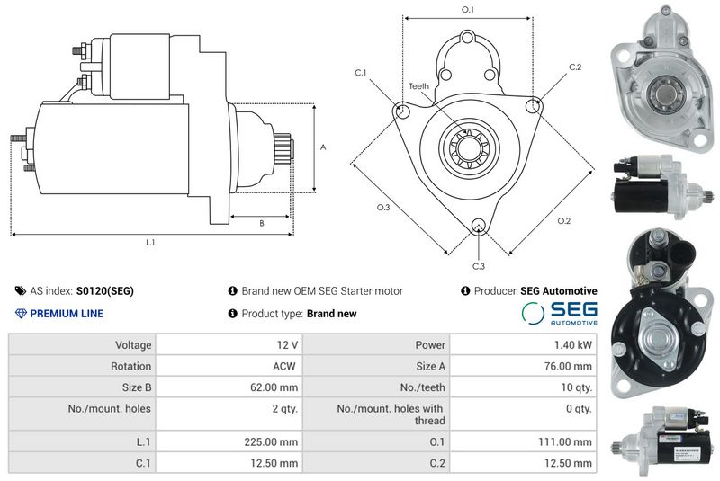 AS-PL S0120(SEG) Starter