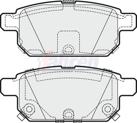 Fahren Brake Pad Set, disc brake FBP3720