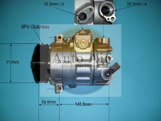 Auto Air Gloucester 14-9698P Compressor, air conditioning