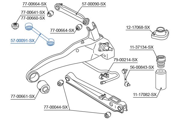 STELLOX 57-00091-SX Rod/Strut, wheel suspension