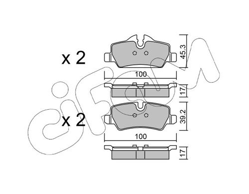 CIFAM MINI Колодки гальмівні задні MINI COOPER 1.2-2.0 2013-