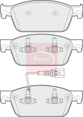 APEC Brake Pad Set, disc brake PAD1782