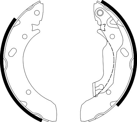 HELLA PAGID 8DB 355 001-861 Brake Shoe Set