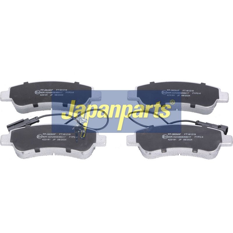 set placute frana,frana disc JAPANPARTS PP-0609AF