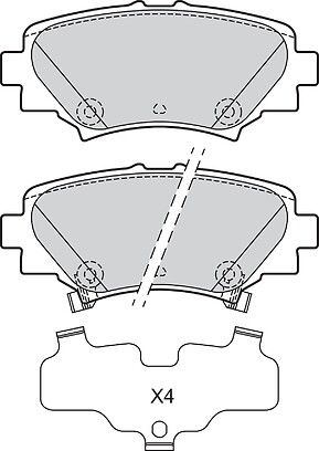 Juego de pastillas de freno