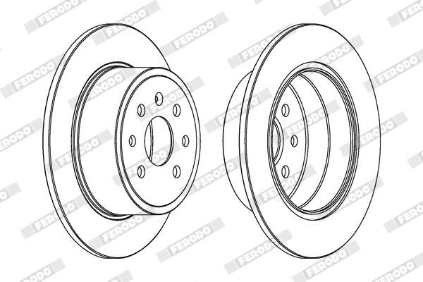 FERODO DDF814C Brake Disc