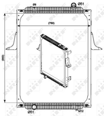 NRF 529700 Radiator, engine cooling