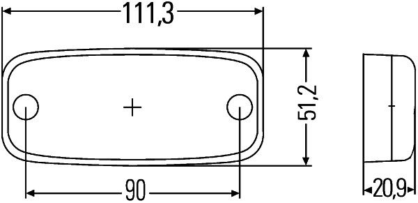 Боковий габаритний ліхтар, Hella 2PS345600-011