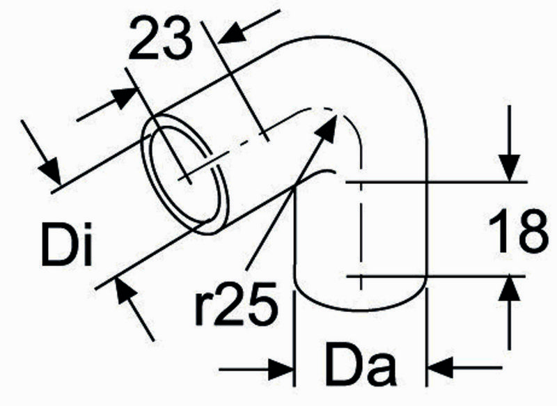 pompa de apa,instalatia de incalzire independenta WEBASTO Moulded hose D18 90 degrees 1319418A