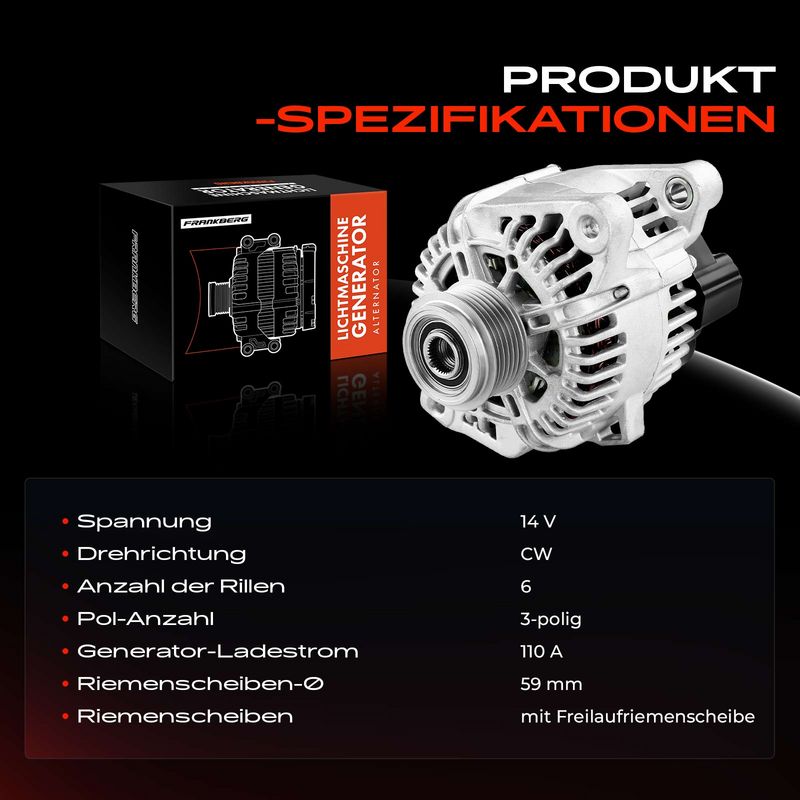 Frankberg 5481FB0001691 Alternator