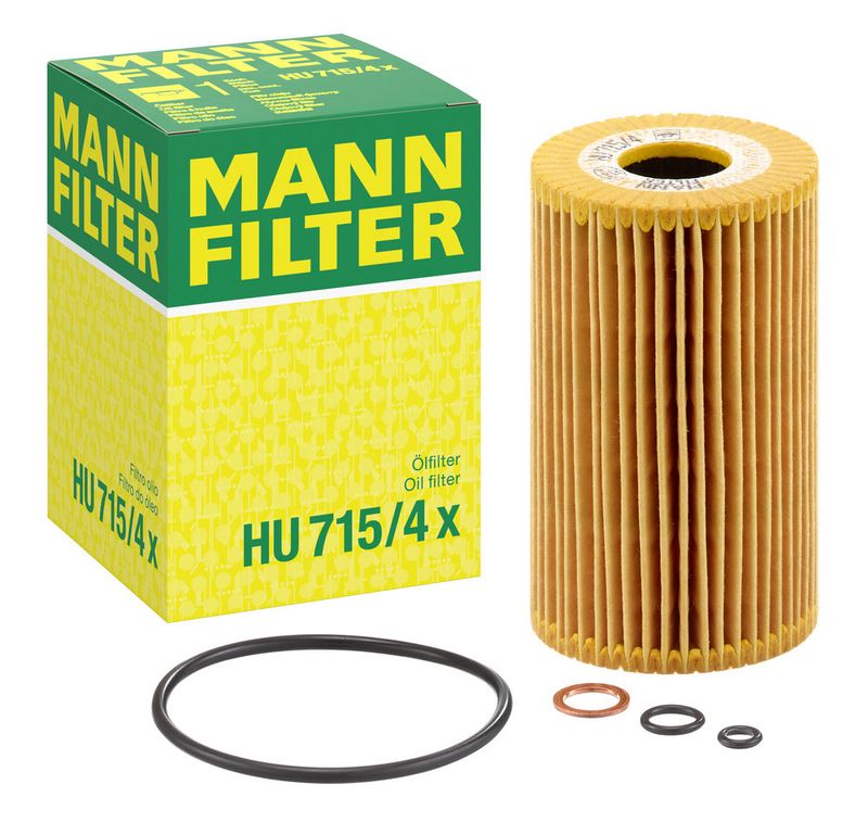 Õlifilter, MANN-FILTER HU 715, 4 x