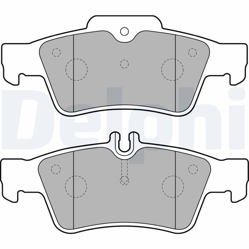 DELPHI Mercedess тормозные колодки задний W211/212/220/221