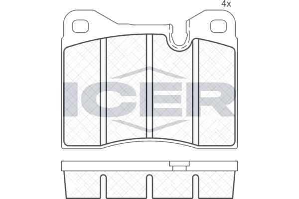 ANDEL 180305 - Brake Pad Set, disc brake