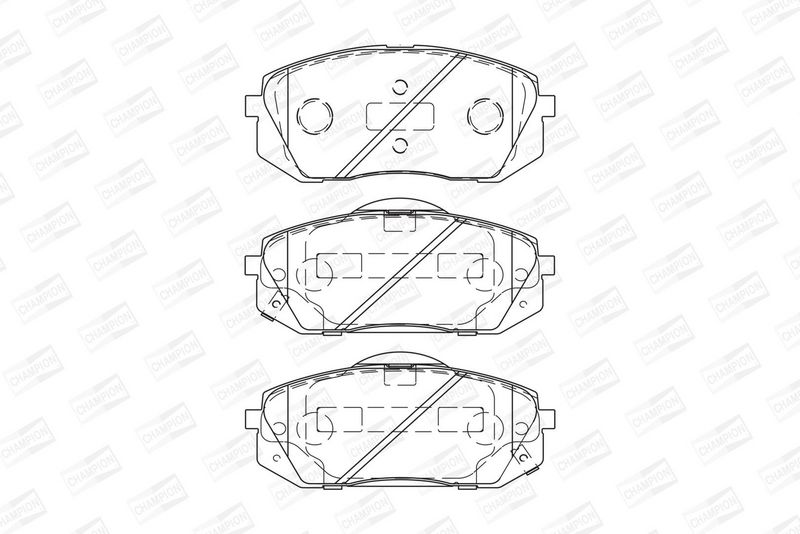 CHAMPION Plaquettes de frein à disque 572612CH