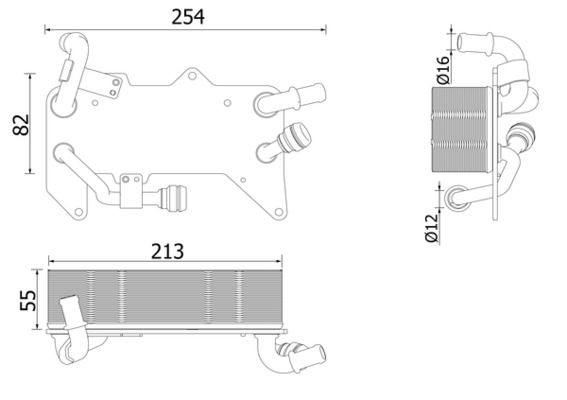Product Image - Oliekoeler, automatische transmissie - CLC139000P - MAHLE