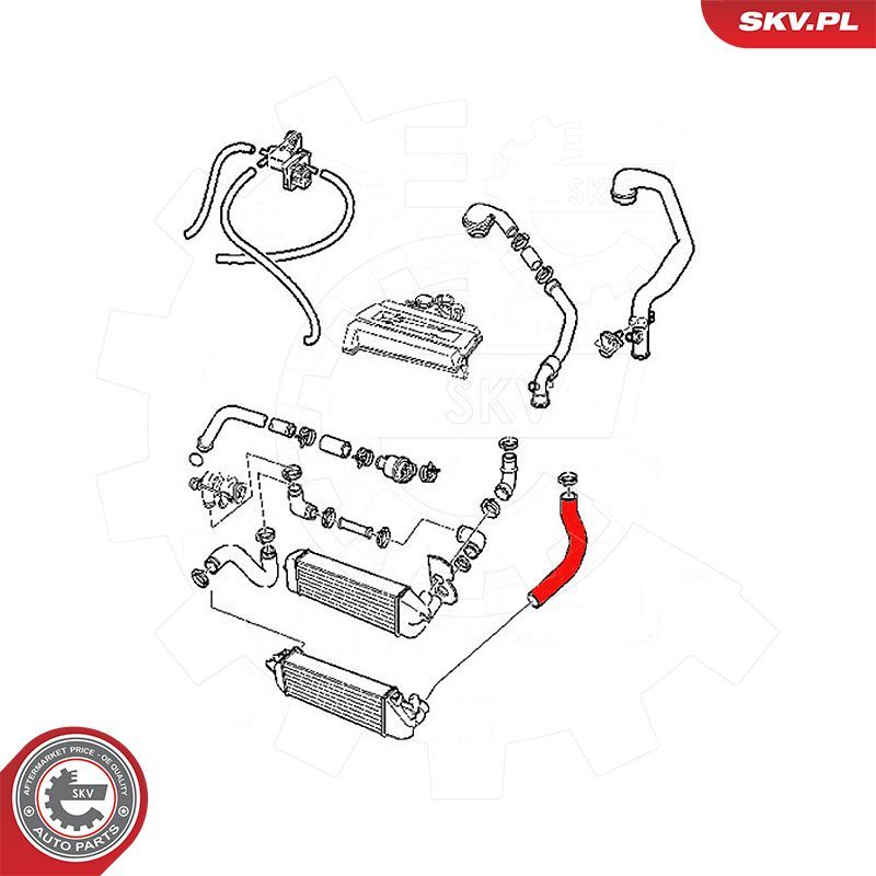 ESEN SKV 54SKV077 Charge Air Hose