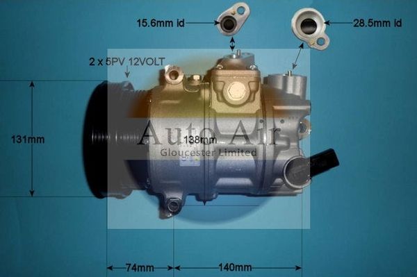 Auto Air Gloucester Compressor, air conditioning 14-9765P