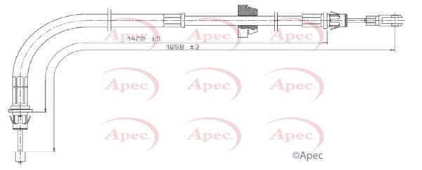 APEC Cable Pull, parking brake CAB1783