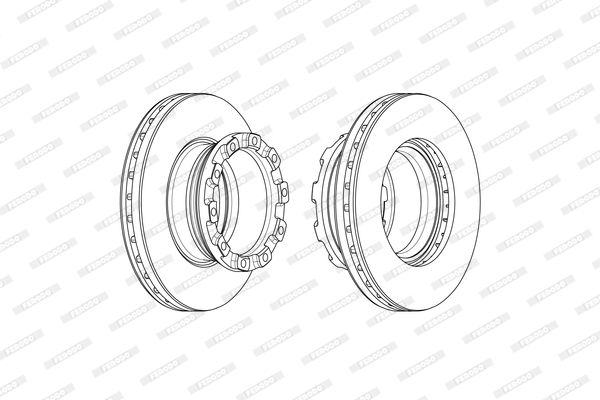 Ferodo Brake Disc FCR373A