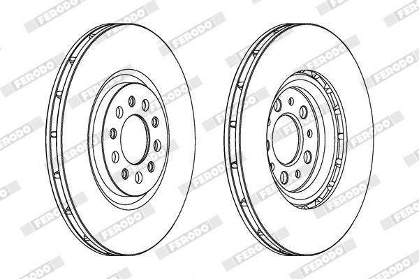 FERODO DDF1455C-1 Brake Disc