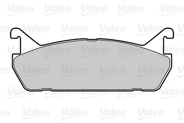 Комплект гальмівних накладок, дискове гальмо, Valeo 301624