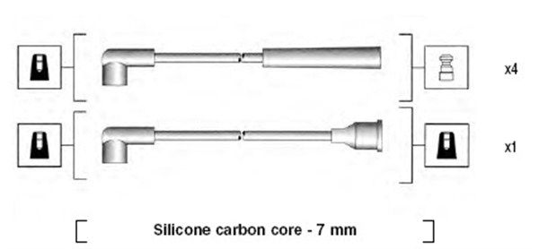 Комплект проводів високої напруги, Magneti Marelli 941325120904