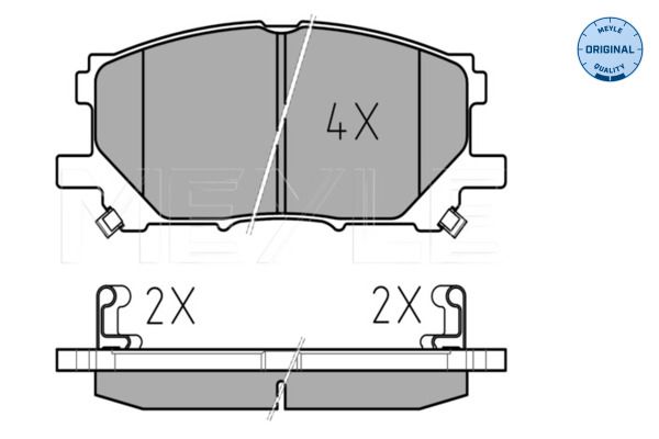 MEYLE 025 239 8916 Brake Pad Set, disc brake