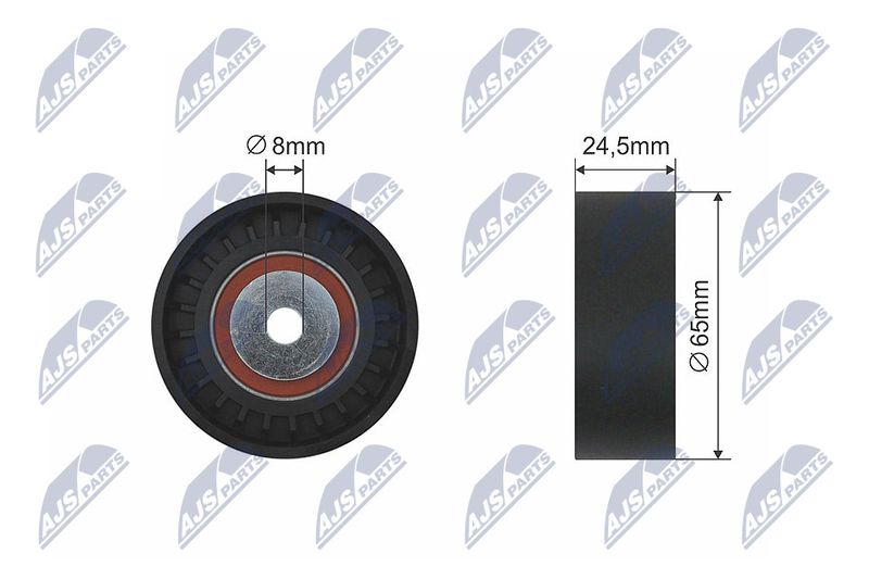 NTY РОЛИК РУЧЕЙКОВОГО РЕМНЯ Audi A4 1997-2005; Audi A6 1997-2005; Audi A8 1997-2005; Audi Allroad 1997-2005; Skoda Super