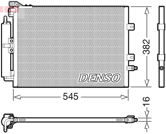 Конденсатор, система кондиціонування повітря, Denso DCN23040