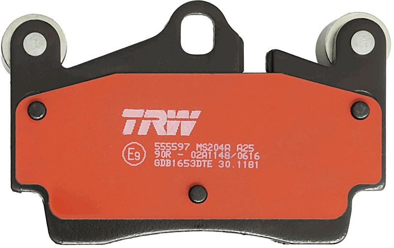 Piduriklotsi komplekt, ketaspidur, TRW GDB1653DTE