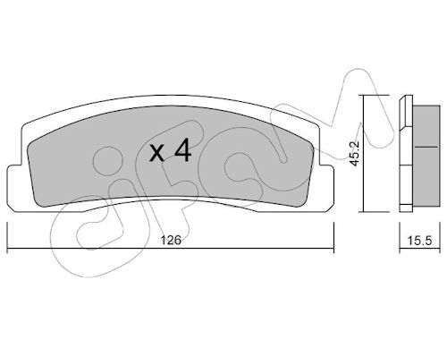 Set placute frana,frana disc 822-046-0 CIFAM
