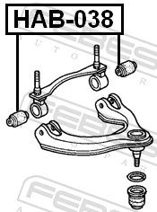 Опора, важіль підвіски, Febest HAB-038