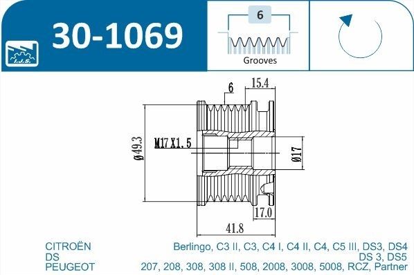 Механізм вільного ходу генератора, Ijs 30-1069