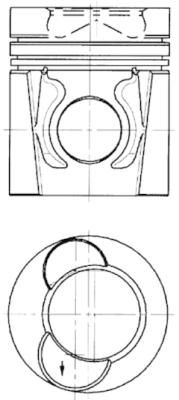 Product Image - Zuiger - 94445600 - KOLBENSCHMIDT
