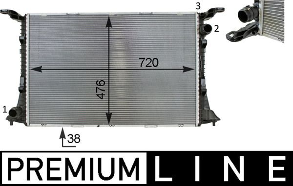 MAHLE Radiateur CR 82 000P