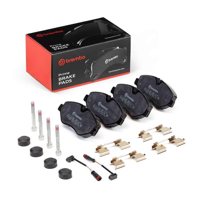 Piduriklotsi komplekt, ketaspidur, BREMBO P 50 085