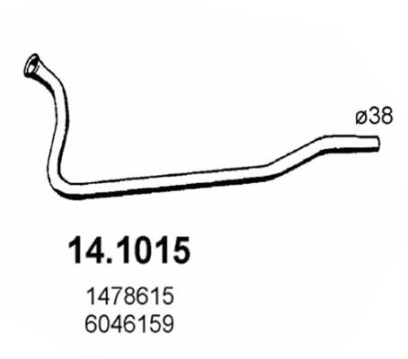 ASSO 14.1015 - Exhaust Pipe