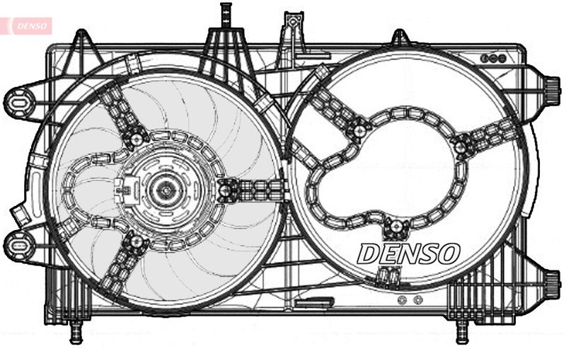 DENSO ventilátor, motorhűtés DER13012