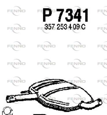 FENNO középső hangtompító P7341