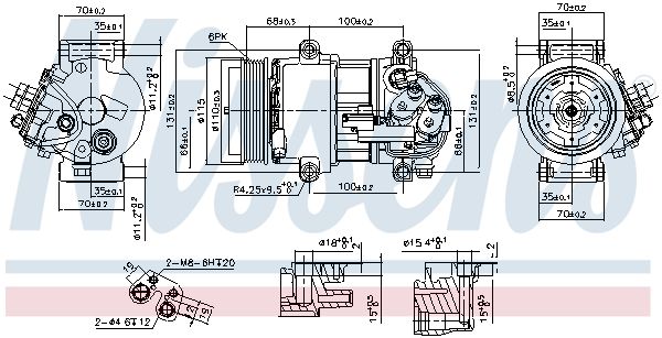 NISSENS 890078 Compressor, air conditioning