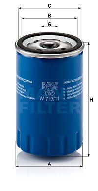 Оливний фільтр, Mann-Filter W719/11