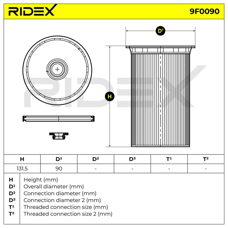 горивен филтър RIDEX