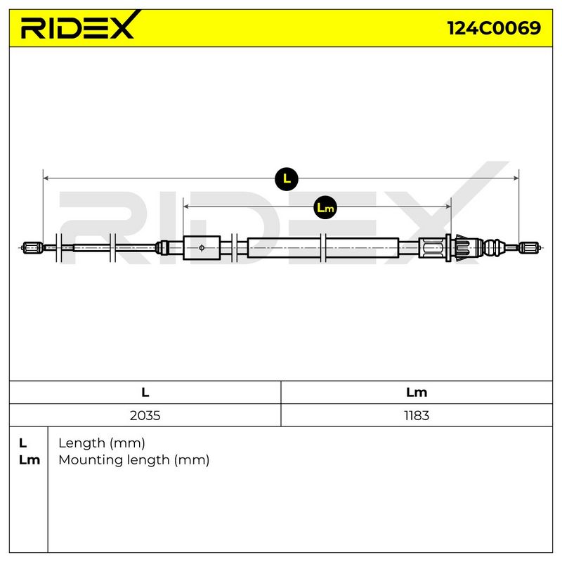 жило, ръчна спирачка RIDEX