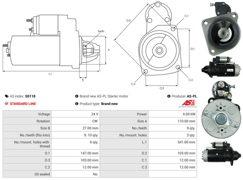 AS-PL S0118 Starter
