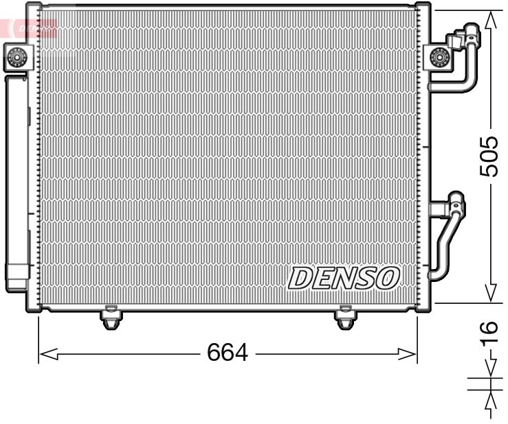 DENSO kondenzátor, klíma DCN45005