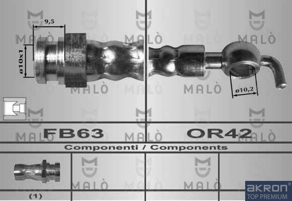 AKRON-MALÒ fékcső 80553