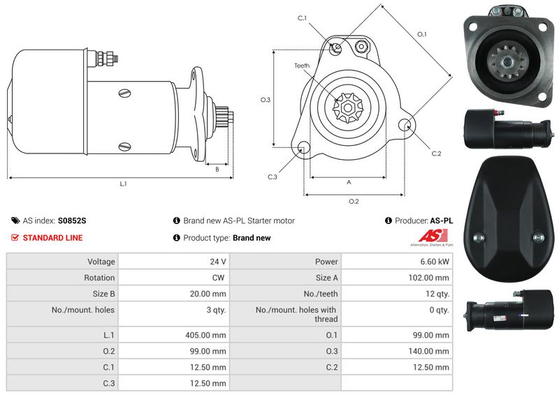 AS-PL S0852S Starter